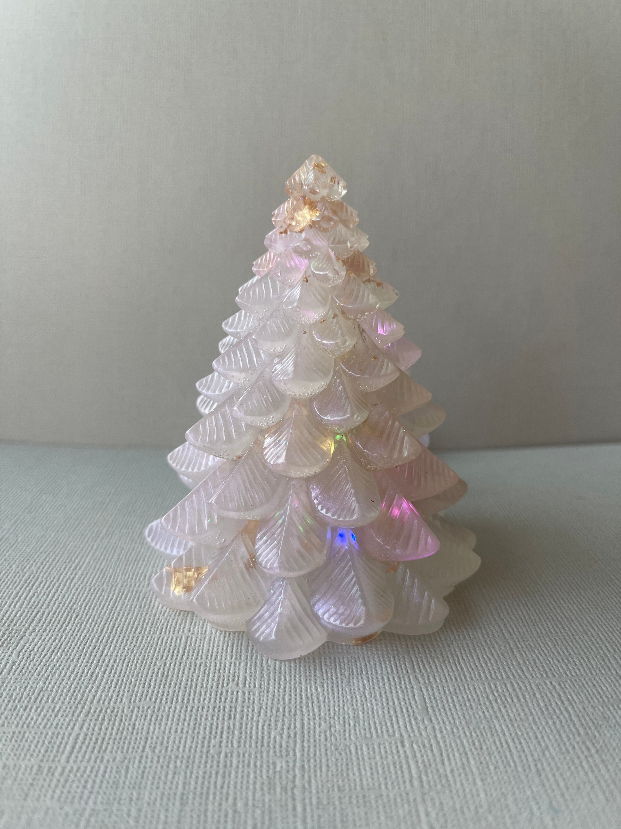 Custom Large Light Up Christmas Tree Rainbow Resins